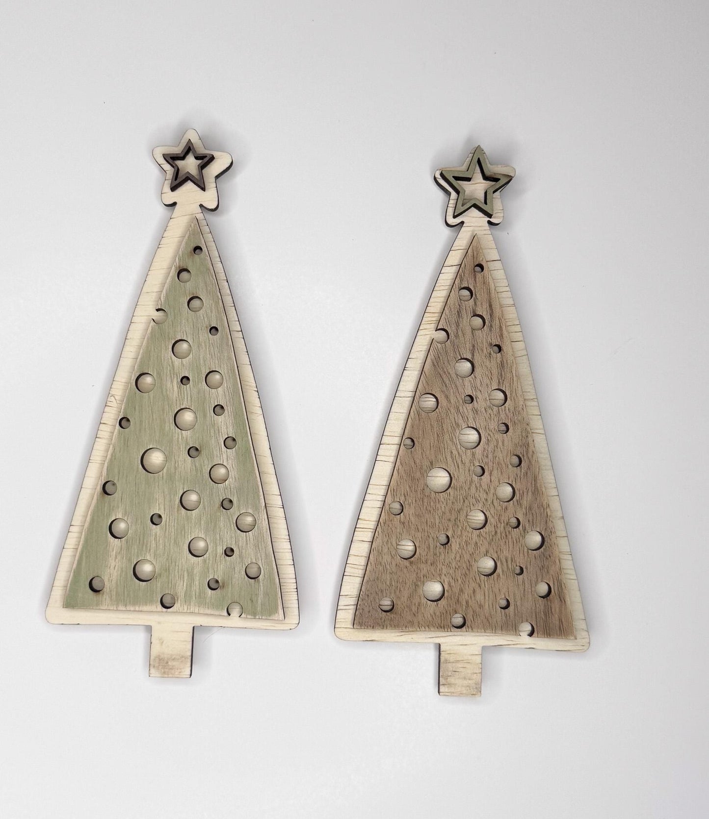Rustic Trees and Christmas Trees wood inserts.