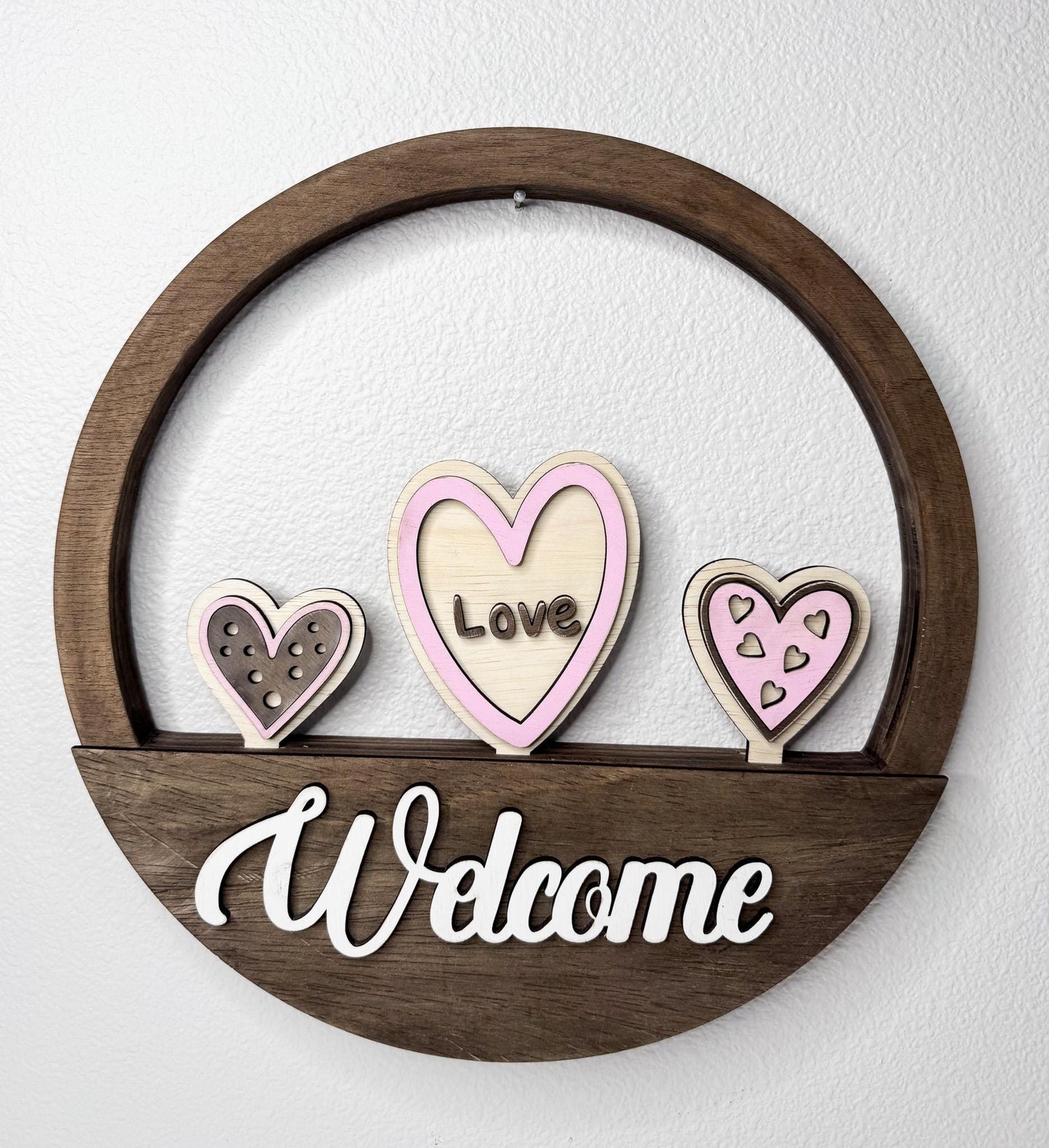 Valentine Wood Heart Inserts