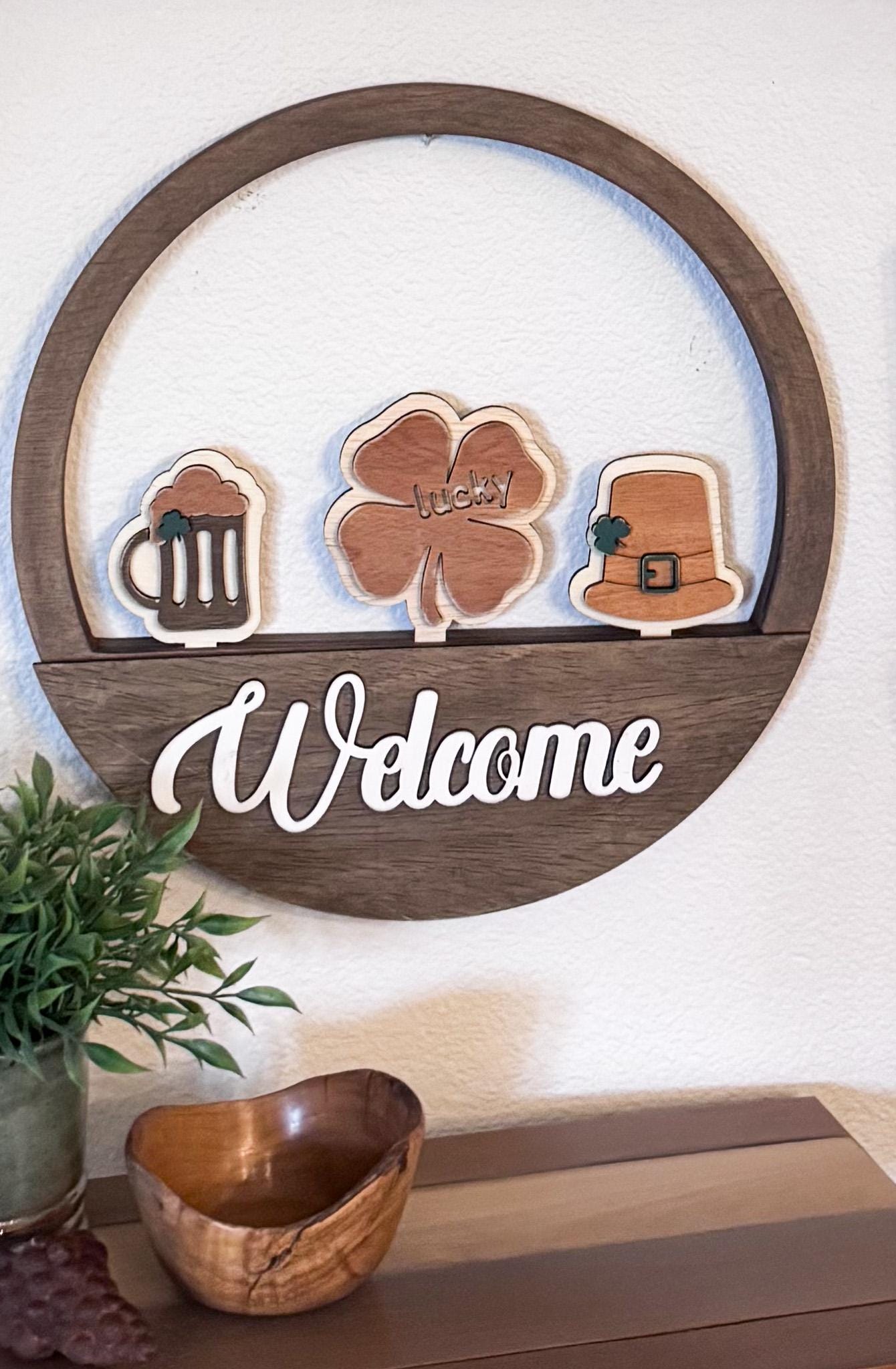 St. Patricks Day Wood Inserts