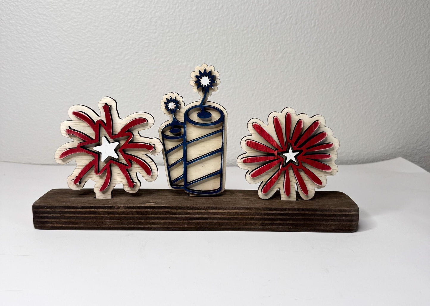 4th of July bundle set.  Inserts + Shelf Base