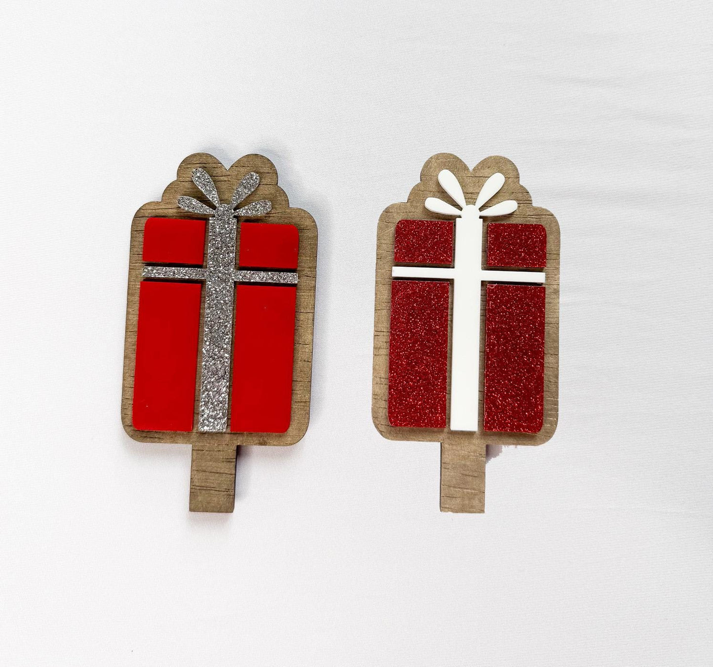 Interchangeable Christmas Decor Set, Santa Hat Tree Present Inserts