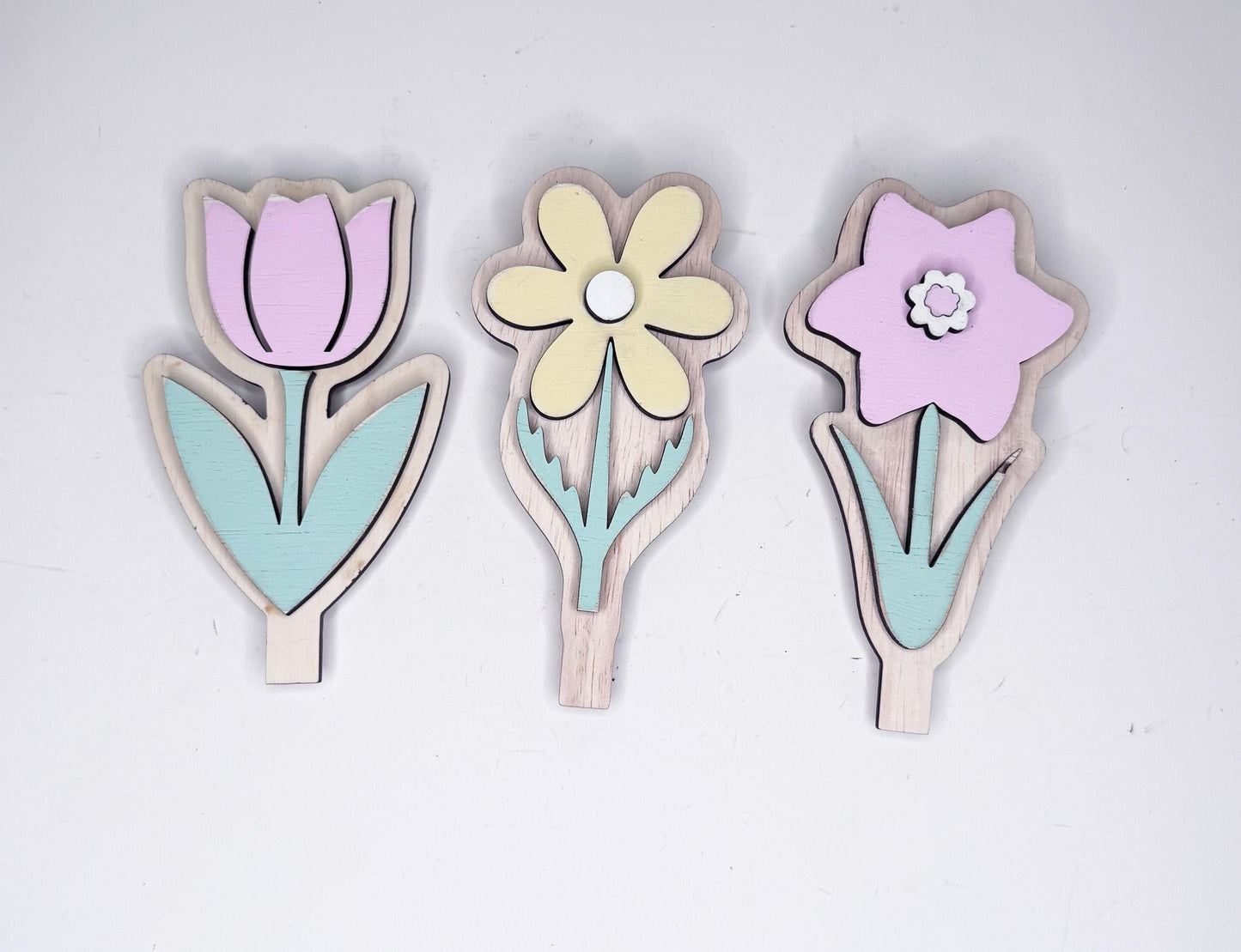 Sping Flowers bundle set.  Spring shelf decor. Spring Door hanger. Spring Gifts - Gift for Mom