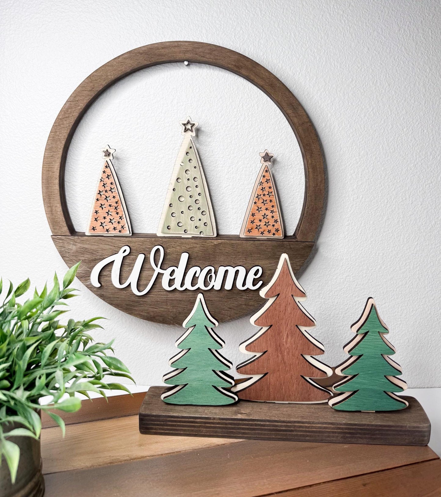 Rustic Trees and Christmas Trees wood inserts.