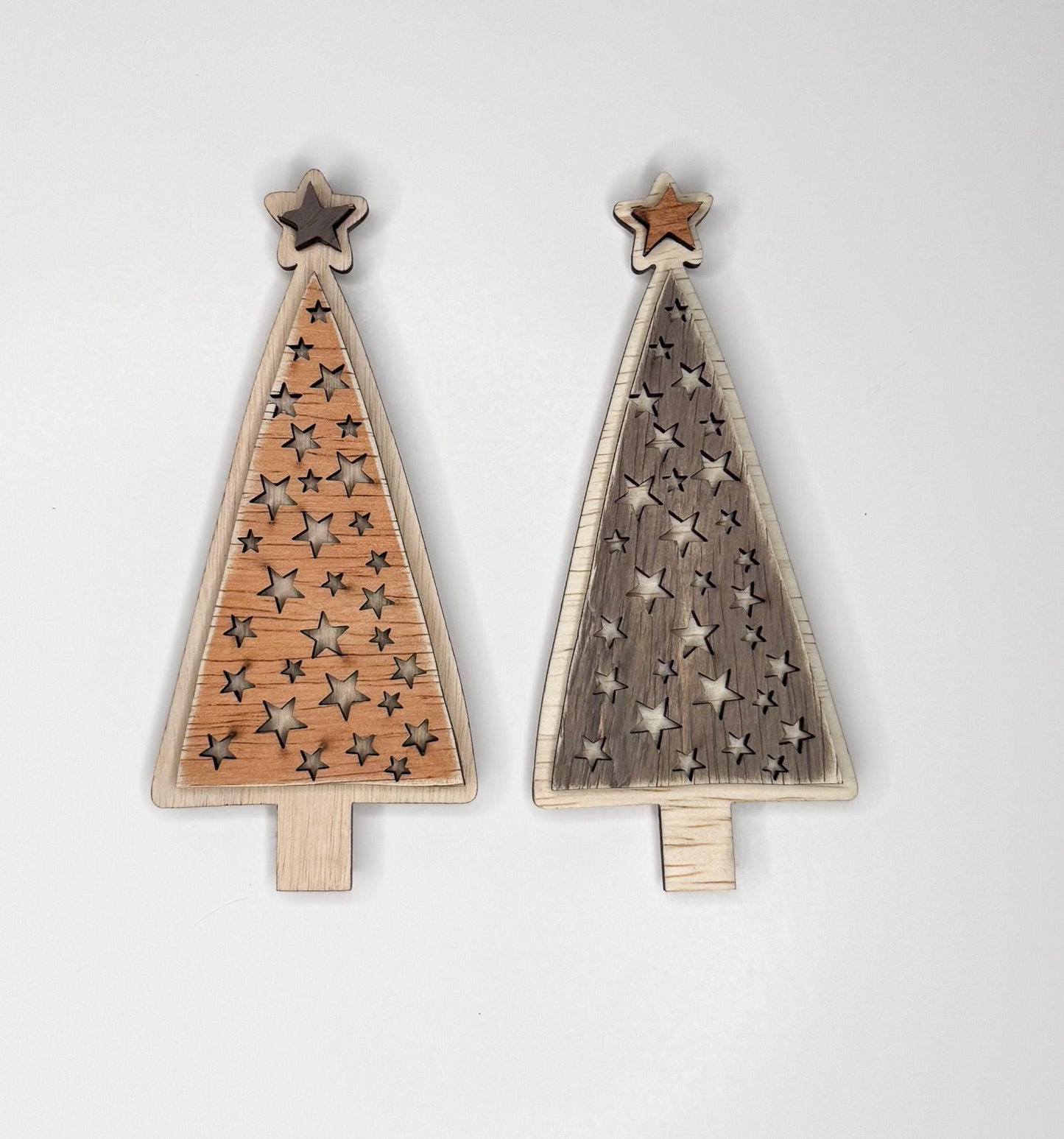 Rustic Trees and Christmas Trees wood inserts.