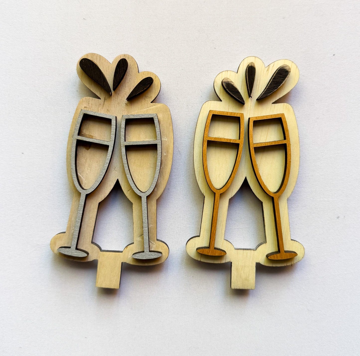 New Years Eve Wood Inserts, Happy New Year Decor, Champagne Party Decor, Interchangeable Shelf Sitter, Tiered Tray Holiday Decor