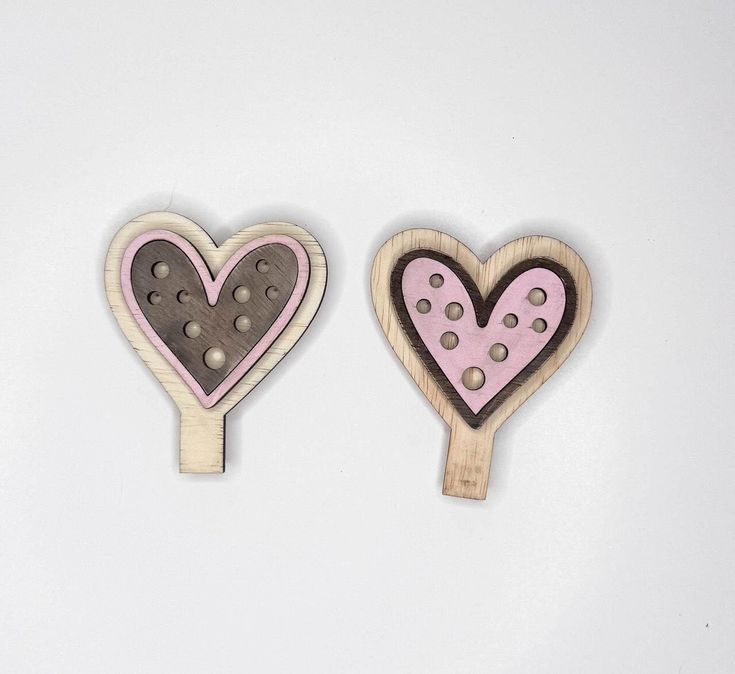 Valentine Wood Heart Inserts