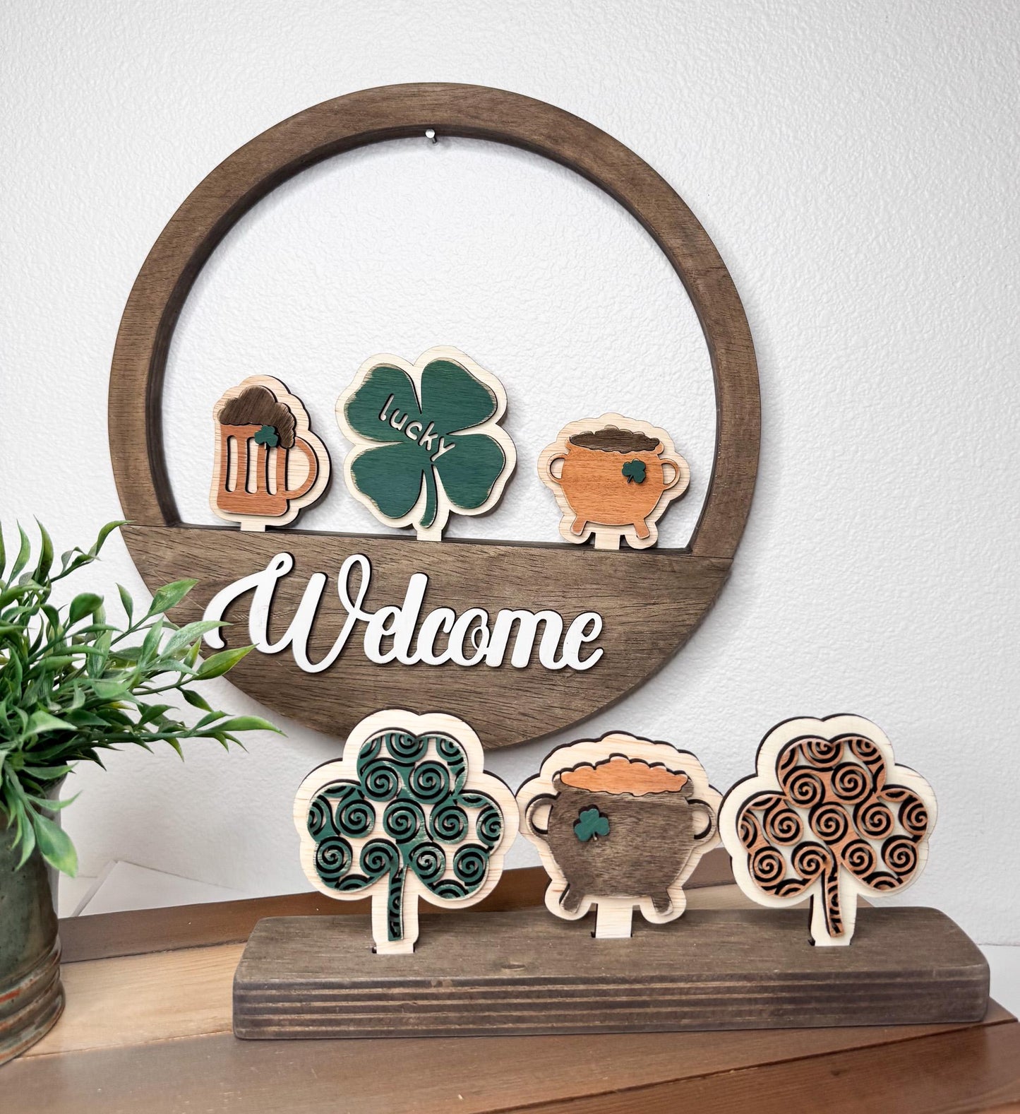St. Patricks Day Wood Inserts