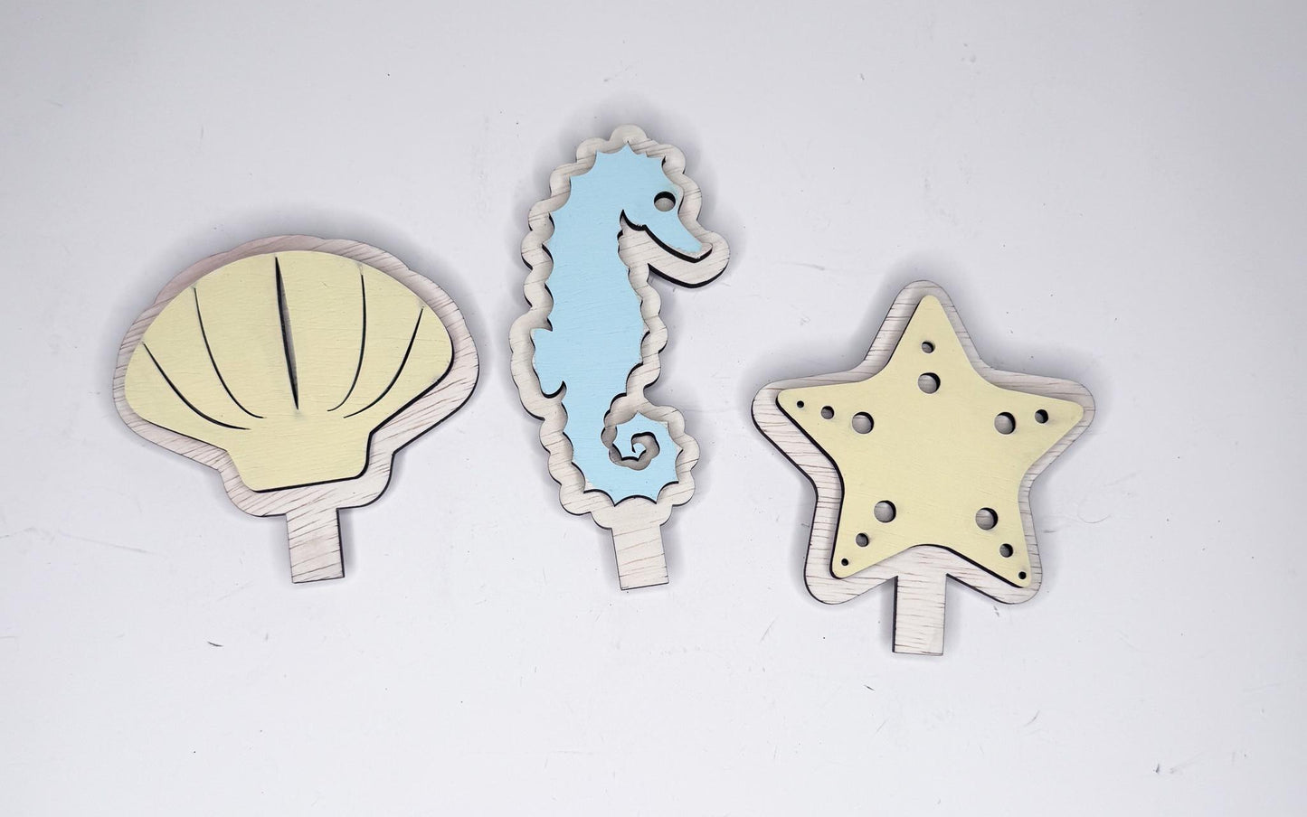 Interchangeable Coastal Wreath, Beach Door Decor, Sea Turtle Starfish Seashell Welcome Sign