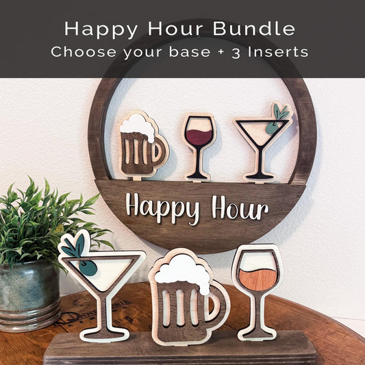 Interchangeable Happy Hour Decor