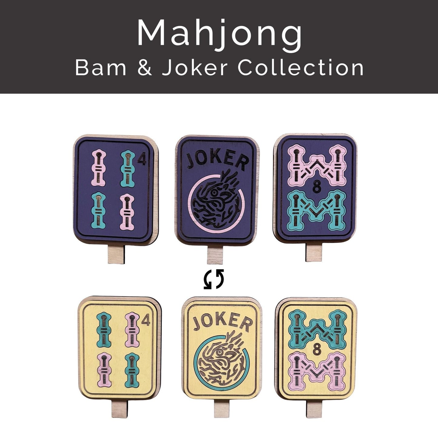Mahjong Table and Wreath Decor