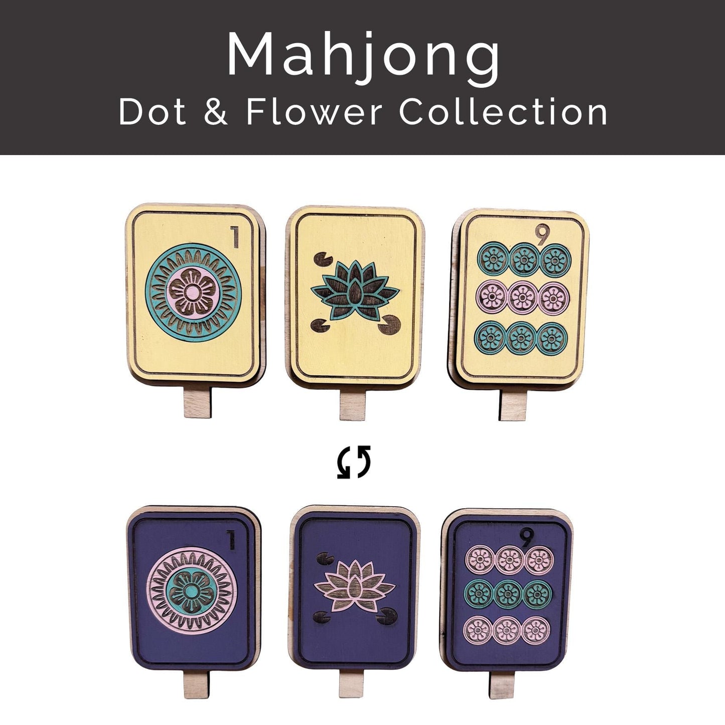 Mahjong Table and Wreath Decor
