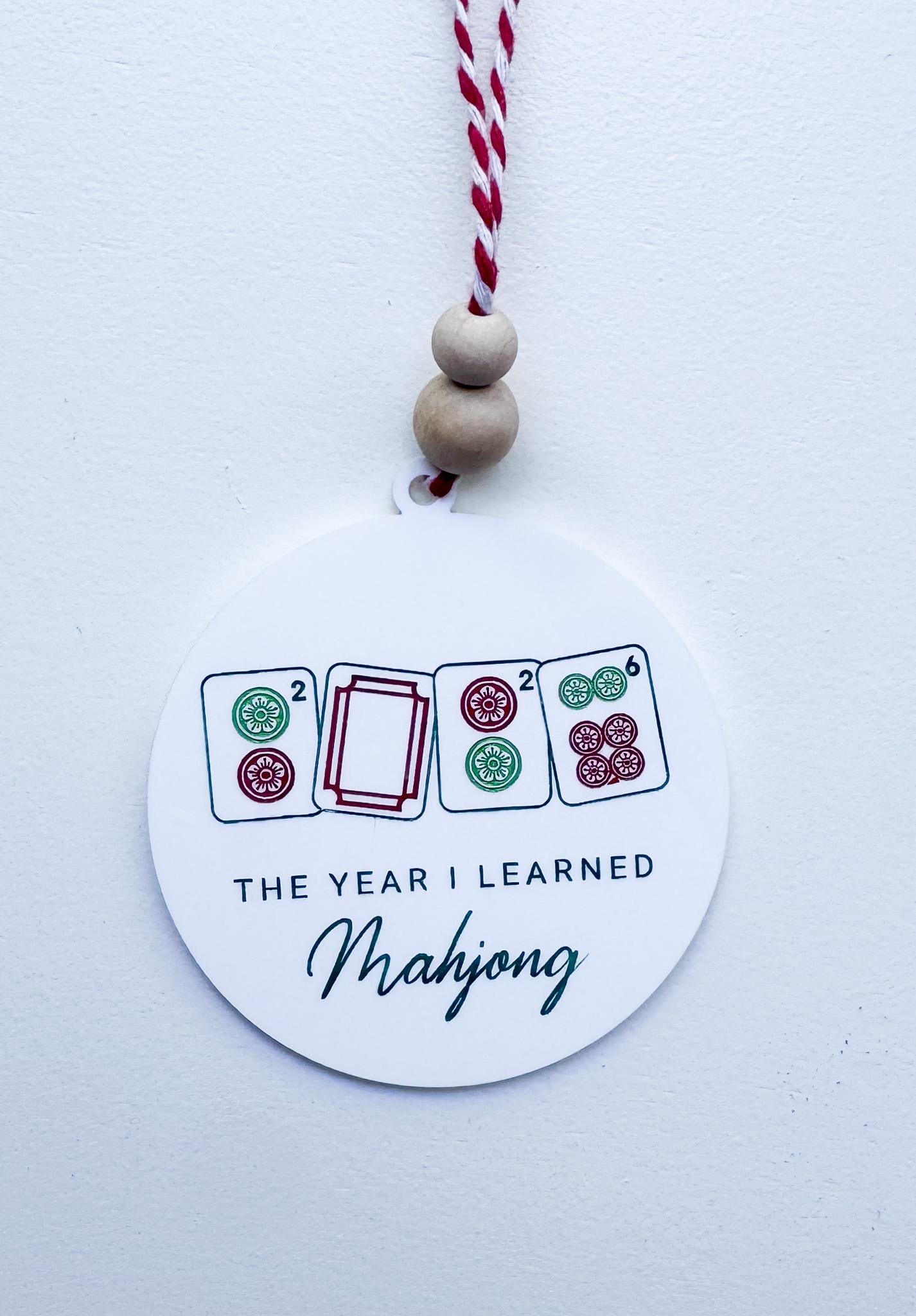 Mahjong Christmas Ornament