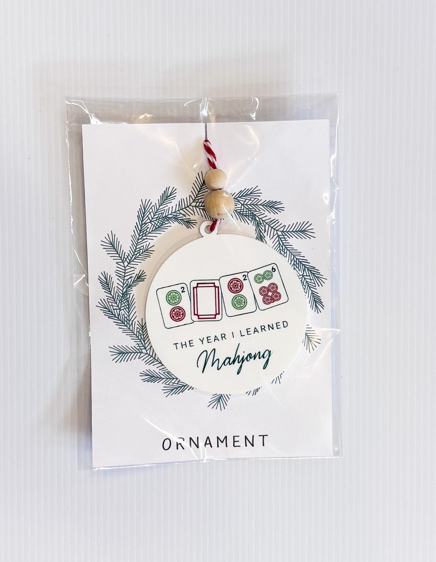 Mahjong Christmas Ornament
