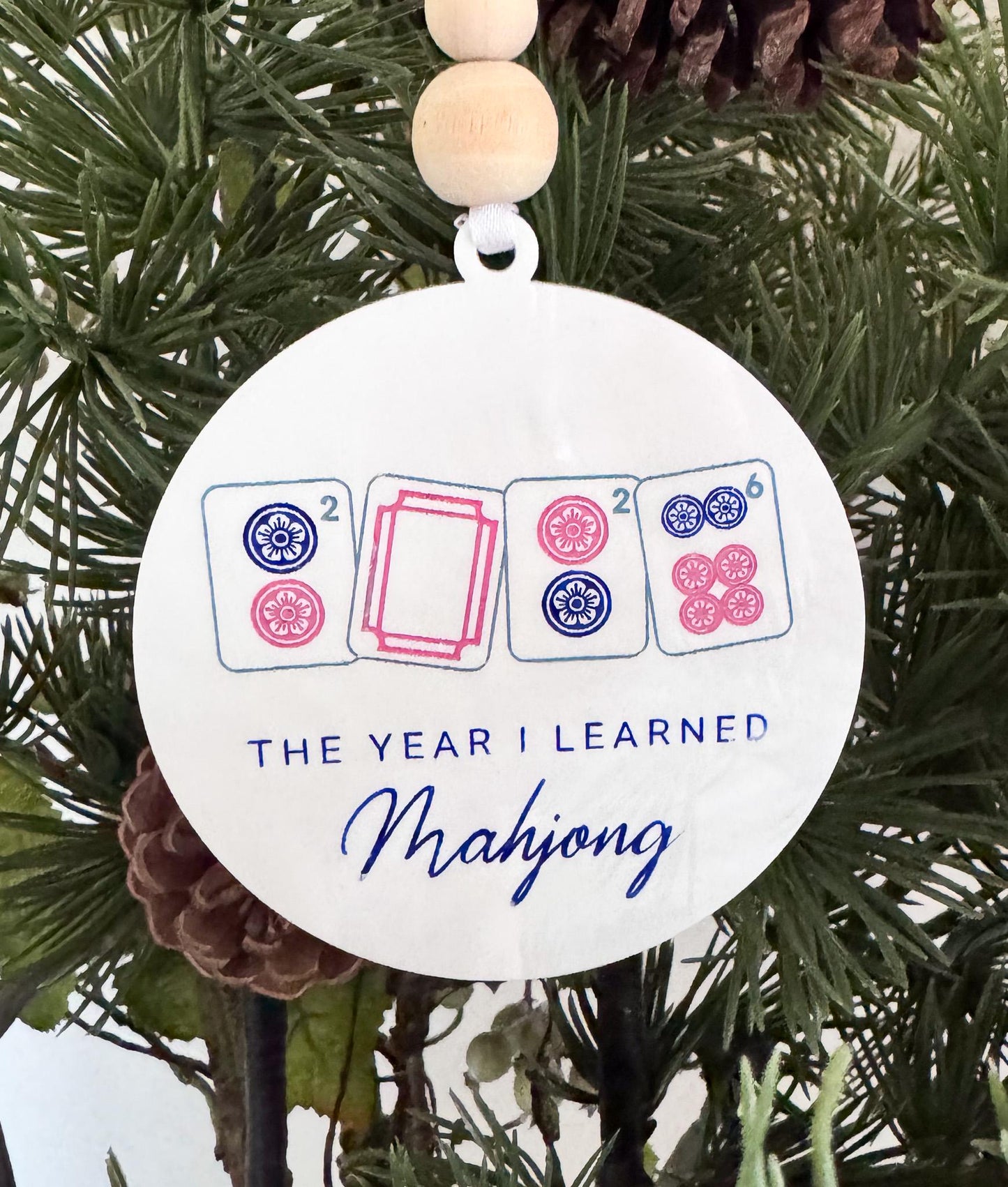Mahjong Christmas Ornament