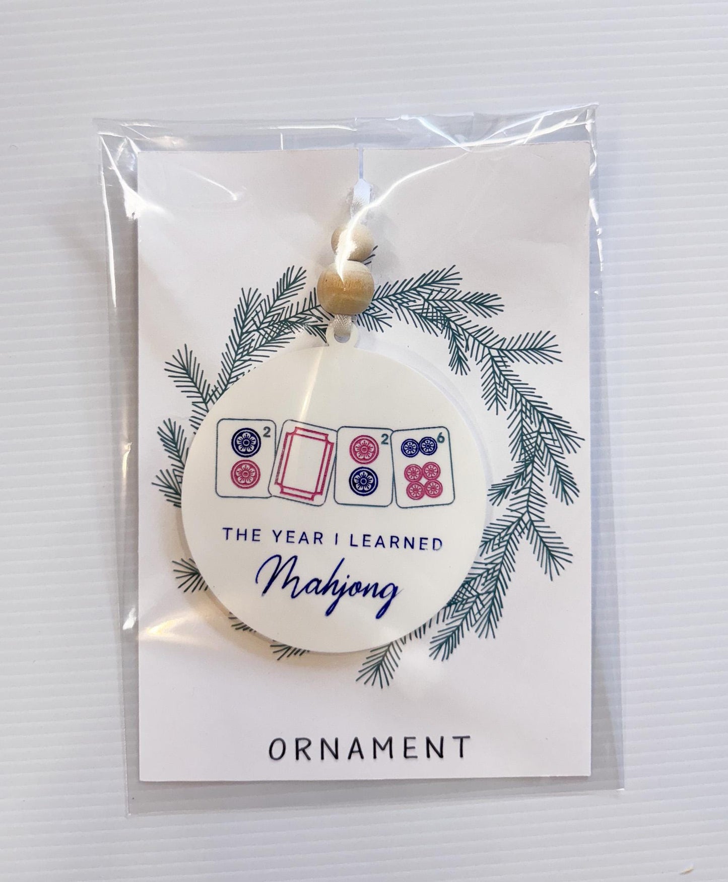 Mahjong Christmas Ornament