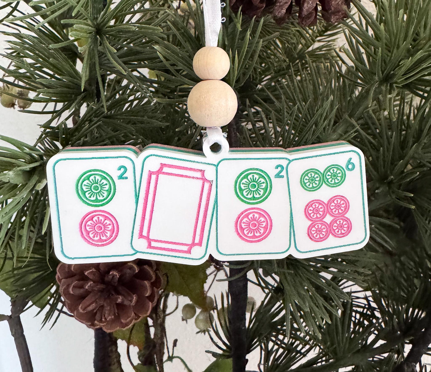 Mahjong Christmas Ornament