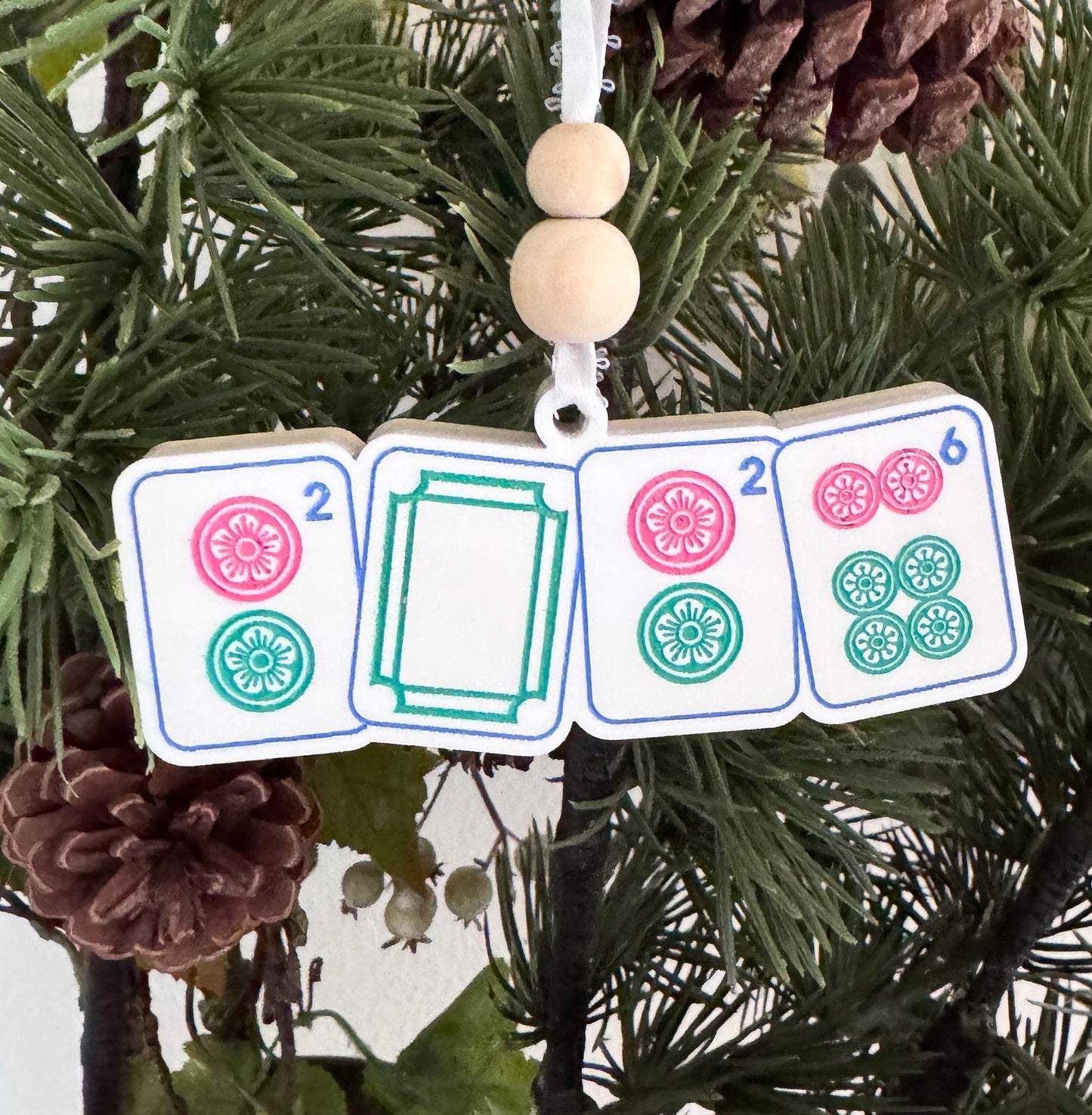 Mahjong Christmas Ornament