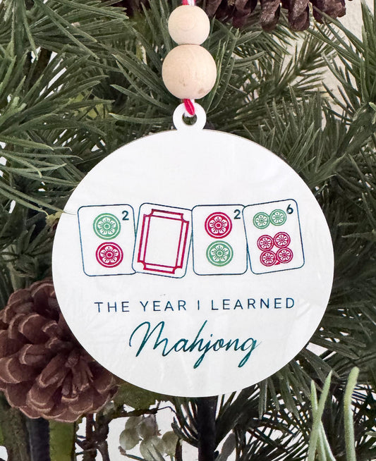 Mahjong Christmas Ornament