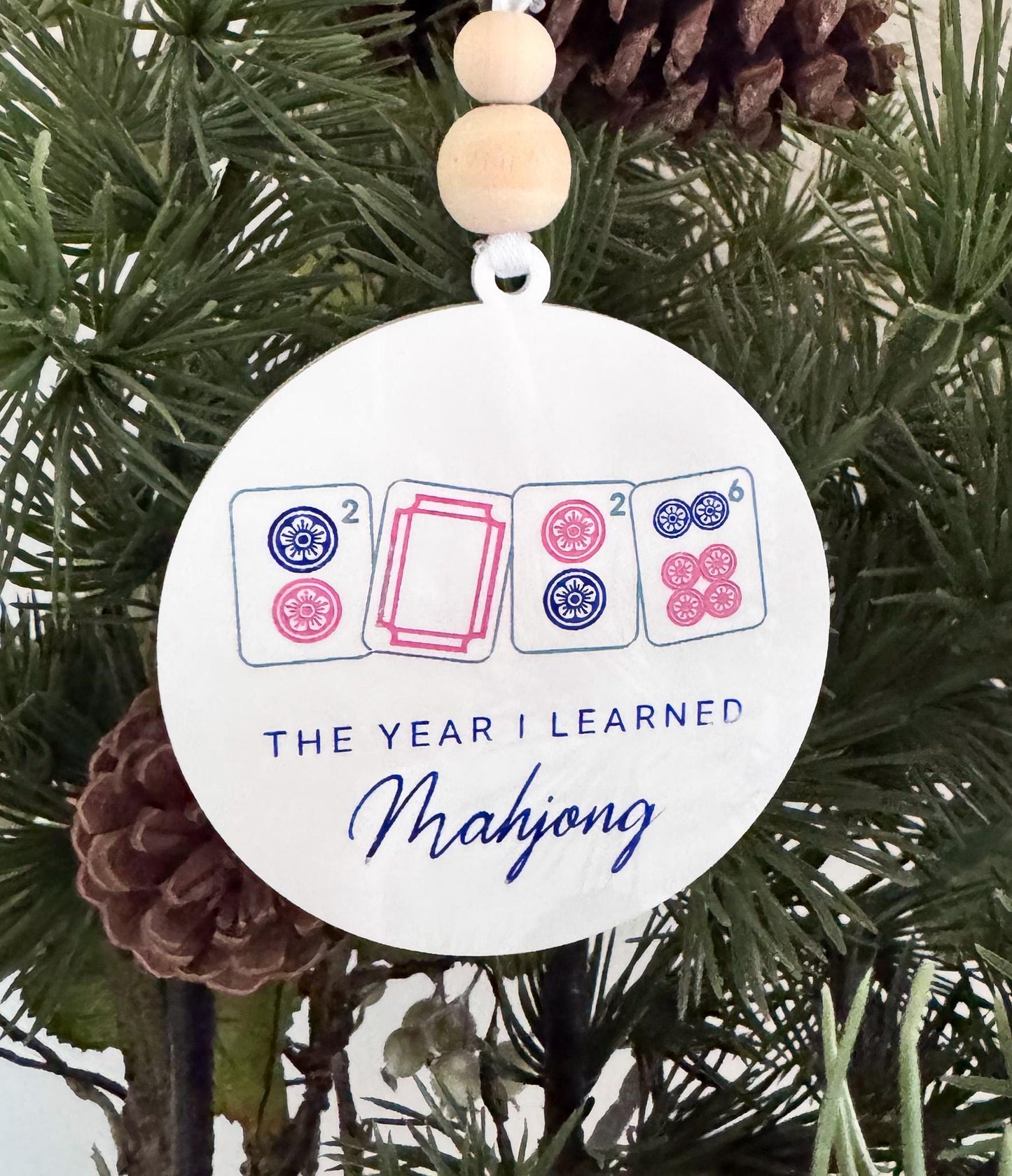 Mahjong Christmas Ornament
