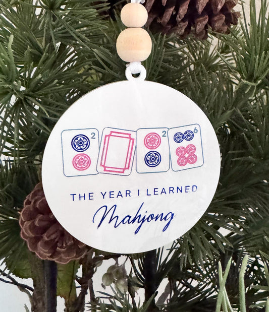 Mahjong Christmas Ornament