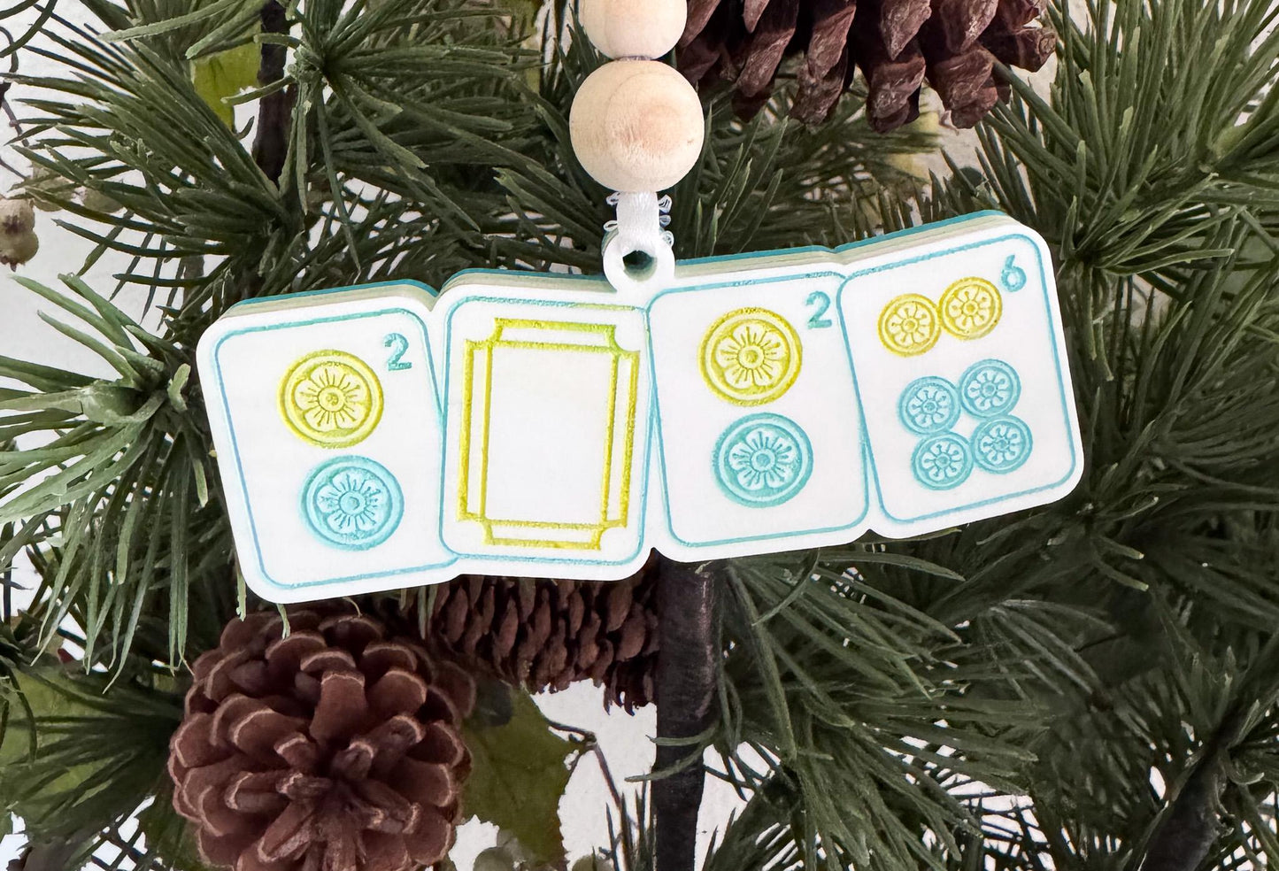 Mahjong Christmas Ornament