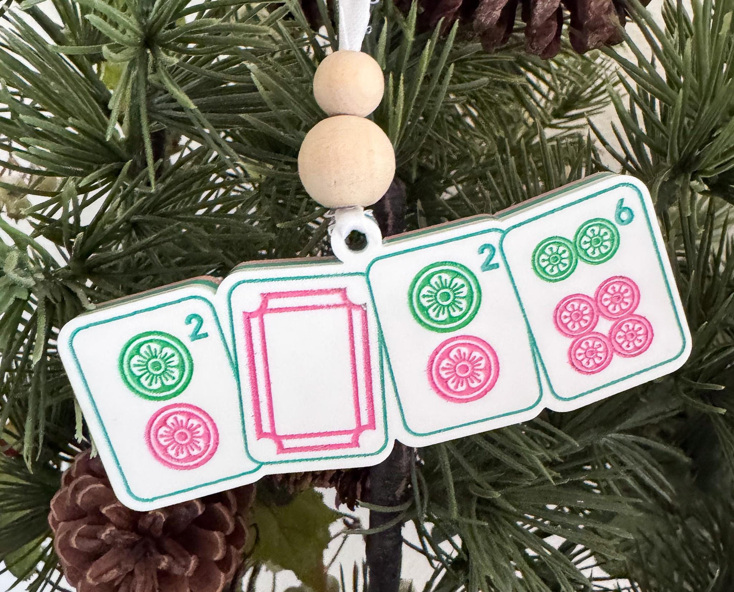 Mahjong Christmas Ornament