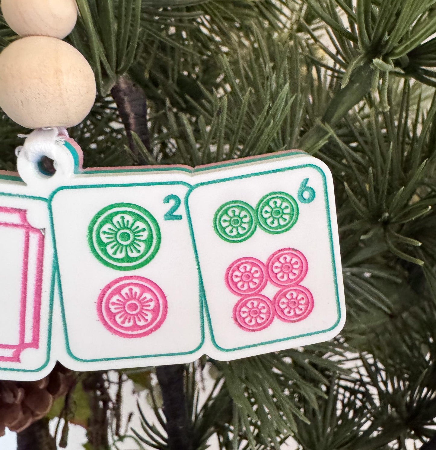 Mahjong Christmas Ornament