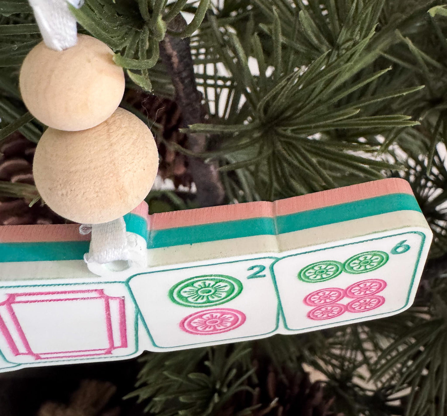 Mahjong Christmas Ornament