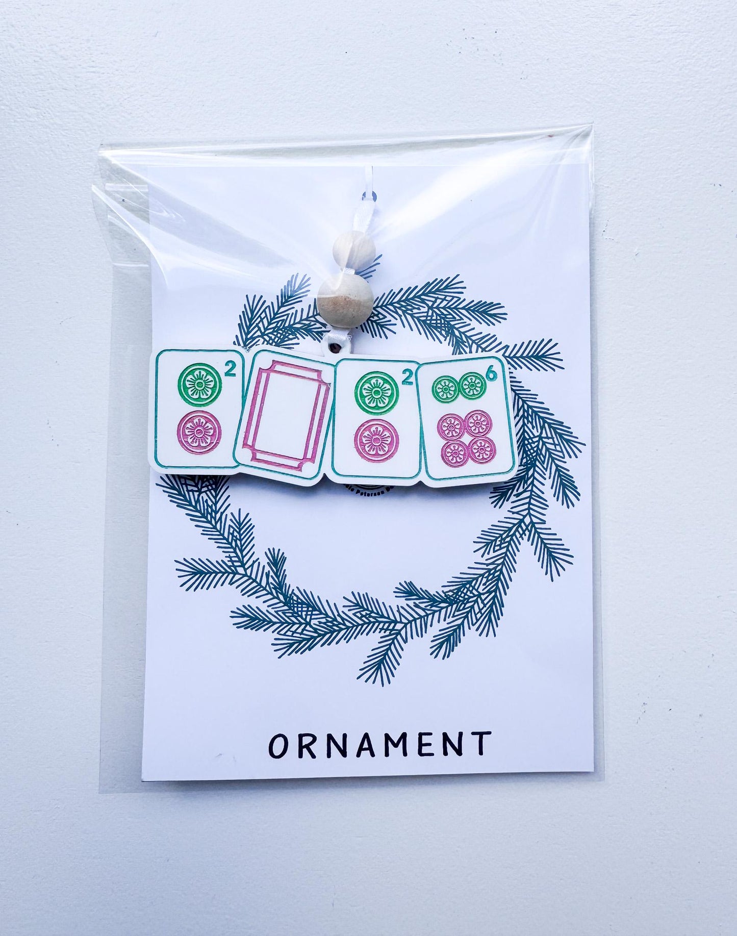 Mahjong Christmas Ornament