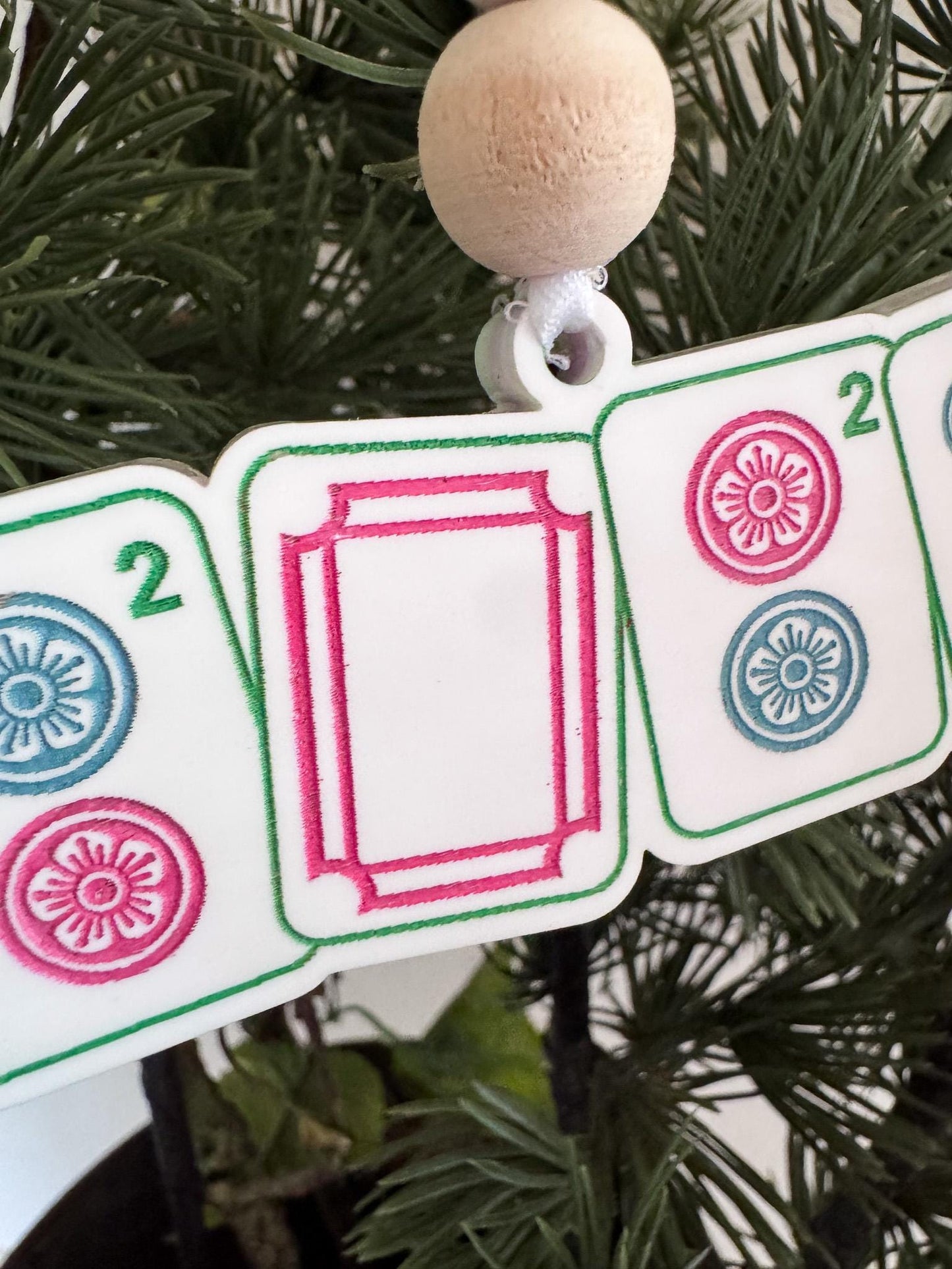 Mahjong Christmas Ornament