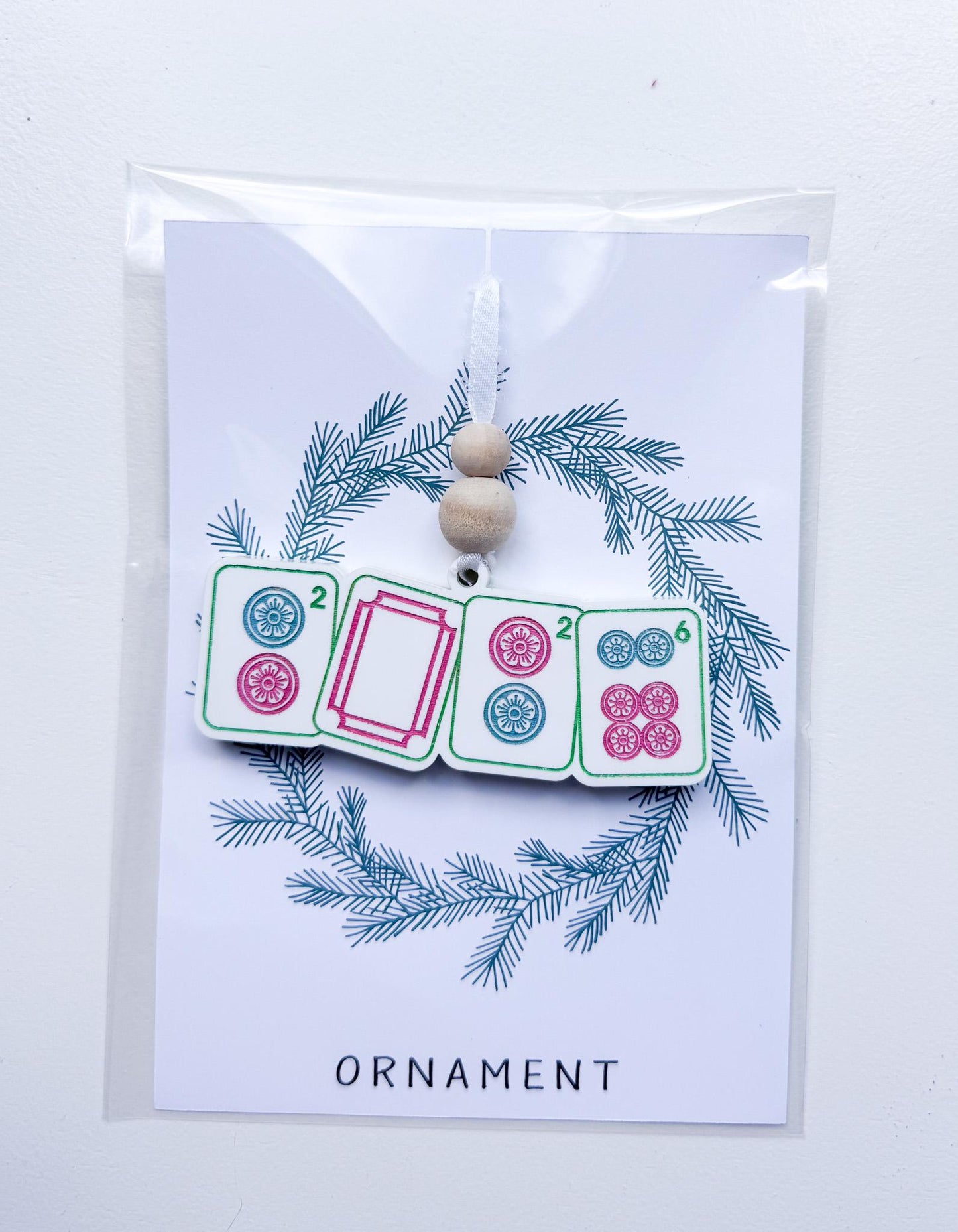 Mahjong Christmas Ornament