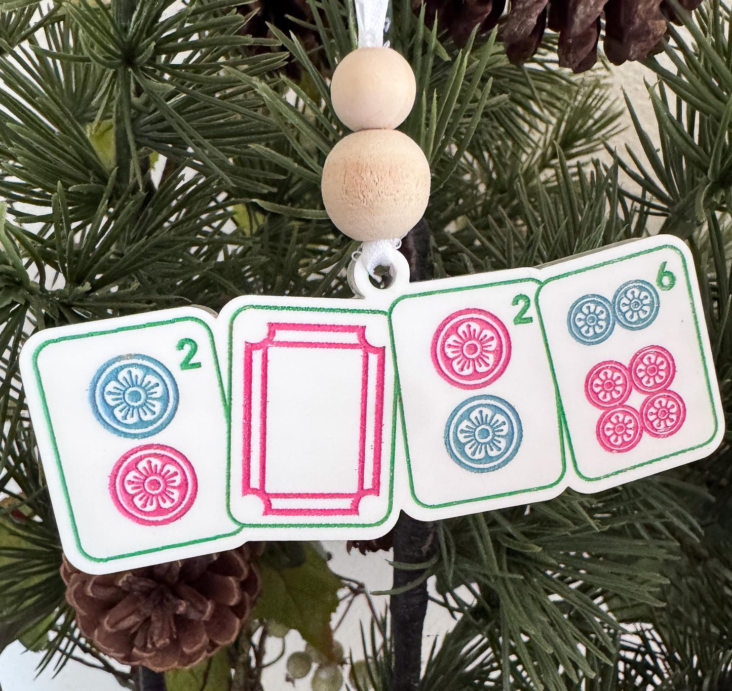 Mahjong Christmas Ornament