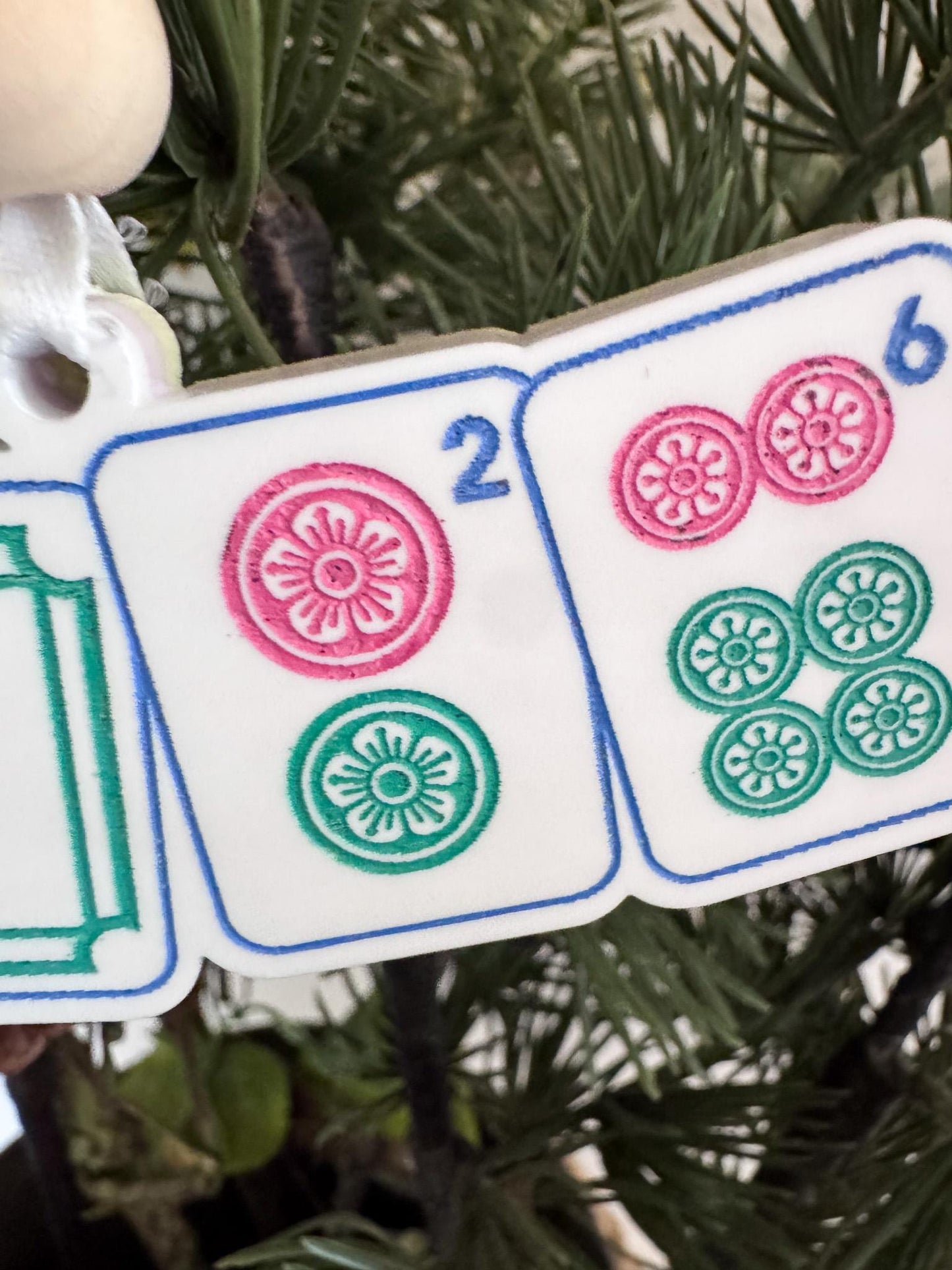 Mahjong Christmas Ornament