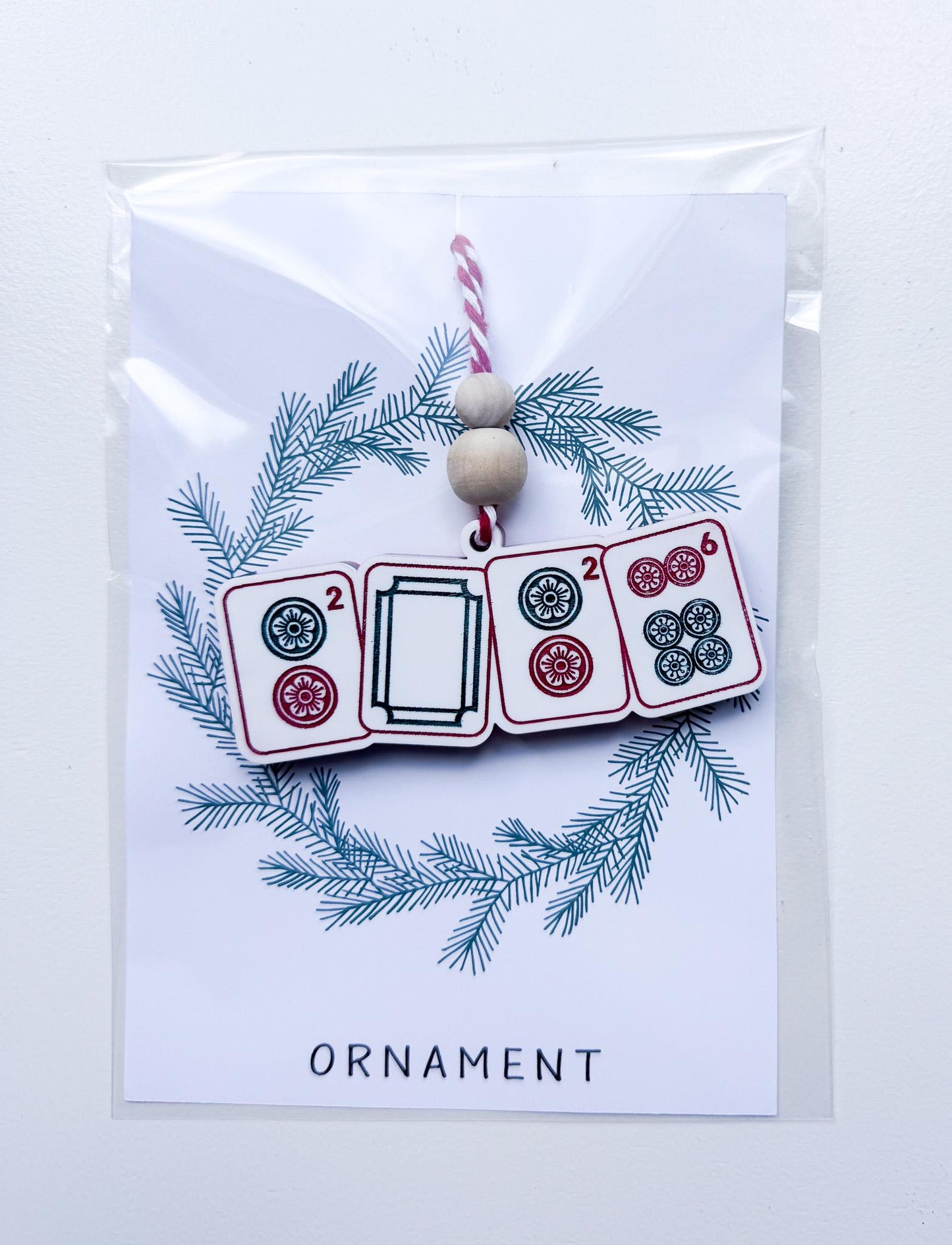 Mahjong Christmas Ornament