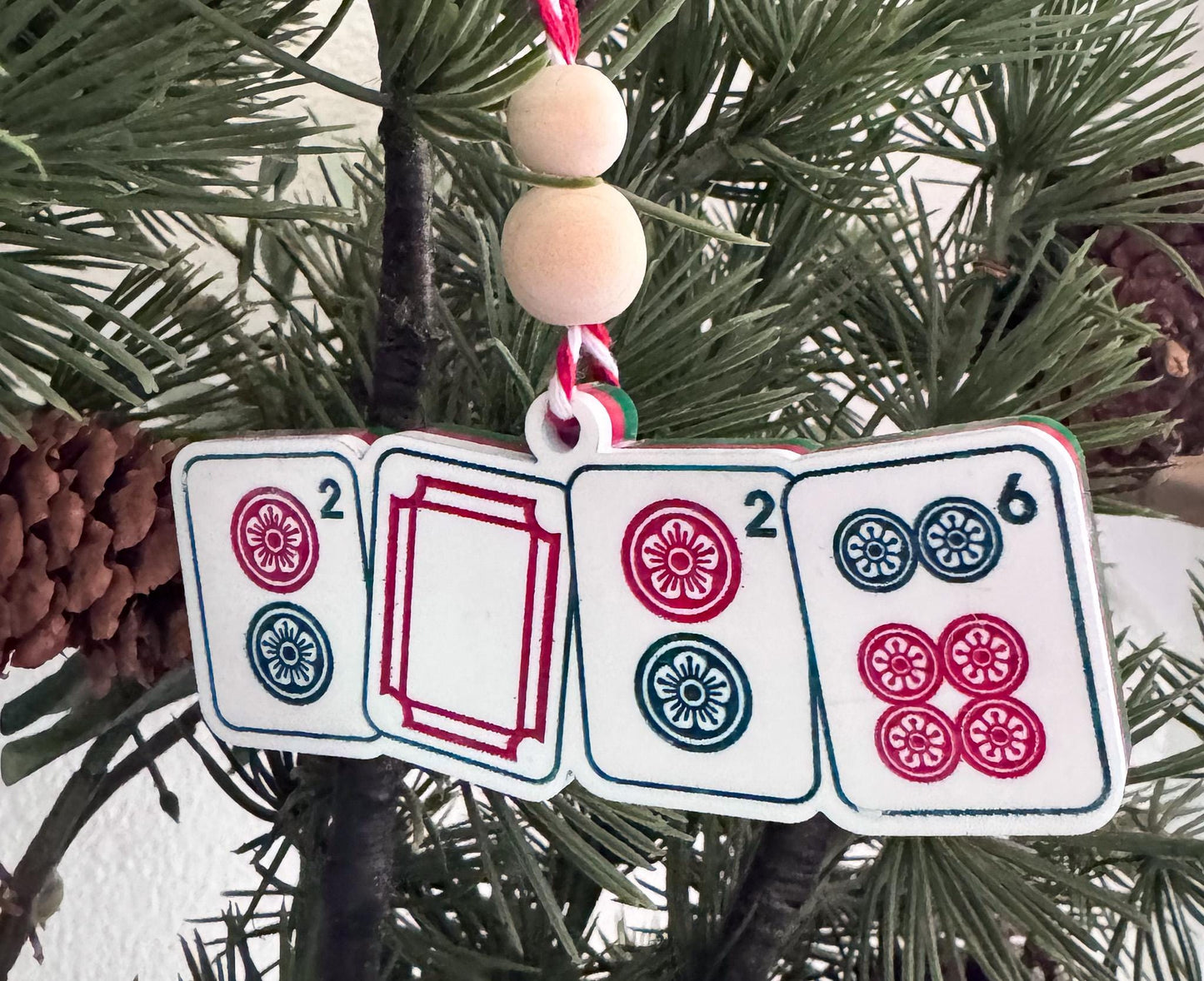 Mahjong Christmas Ornament