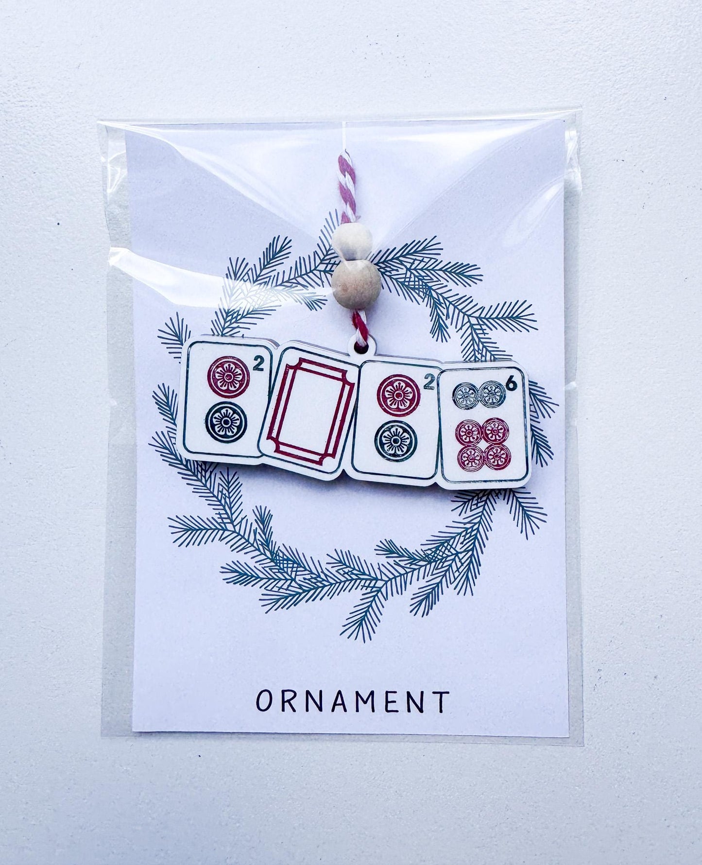 Mahjong Christmas Ornament