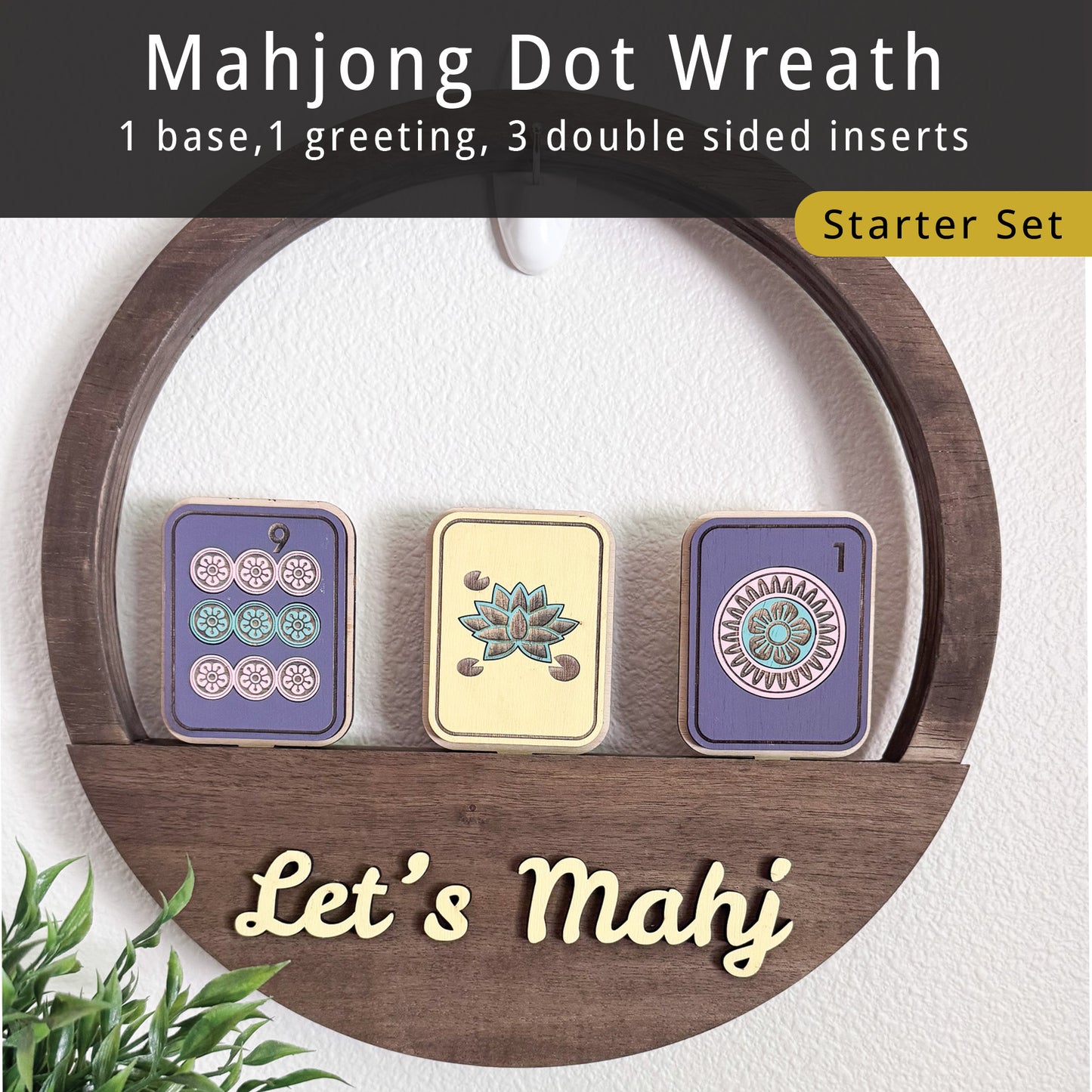 Mahjong Dot and Flower Wreath Starter Set