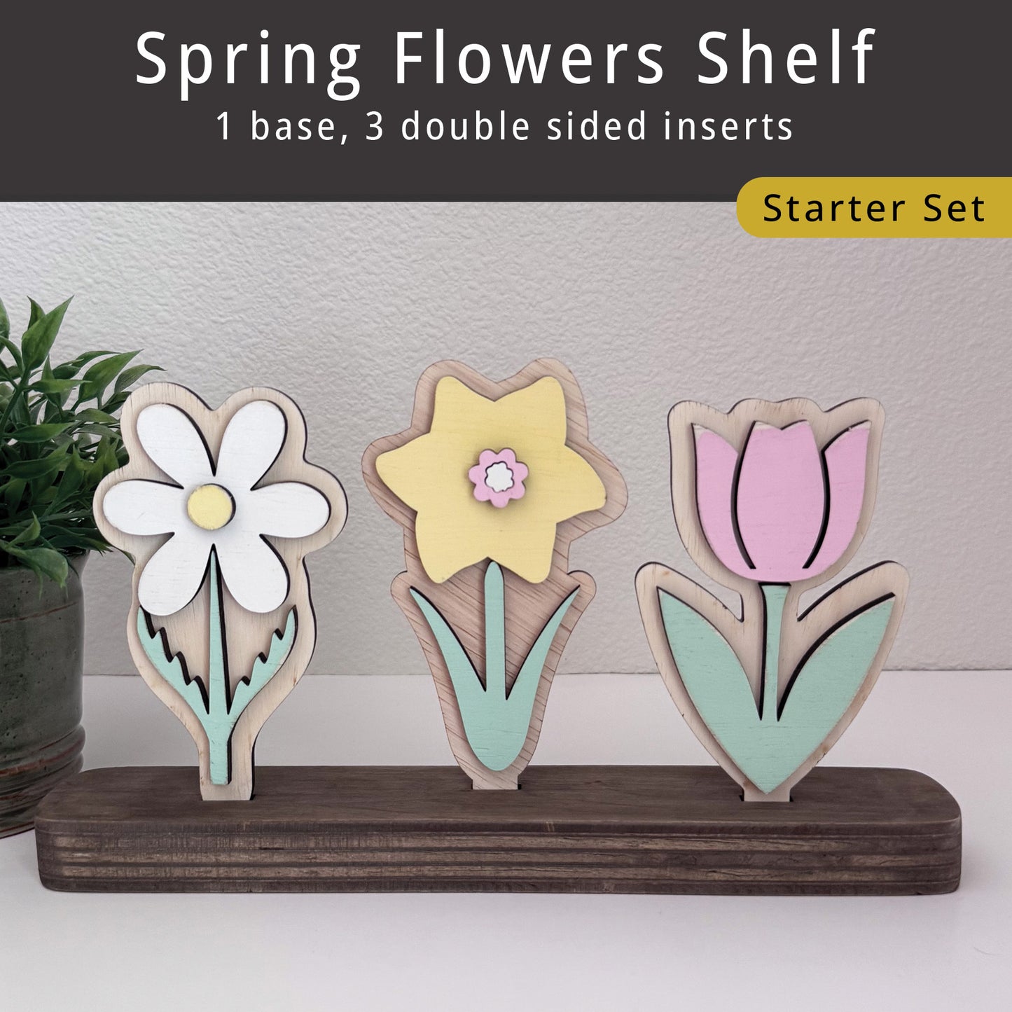 Spring Flowers Shelf Starter Set