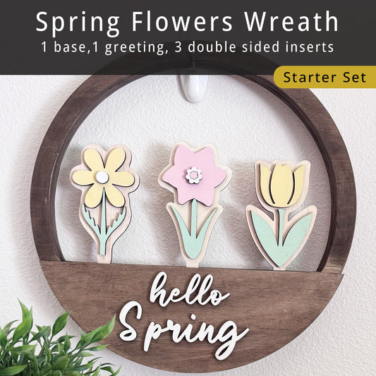 Spring Flowers Wreath Starter Set