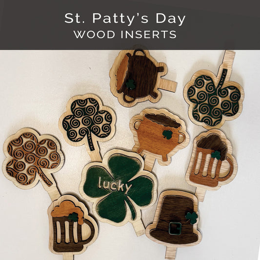 St. Patricks Day Wood Inserts