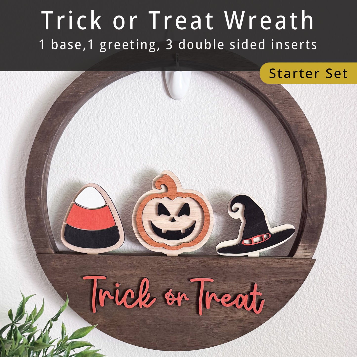 Trick or Treat Wreath Starter Set